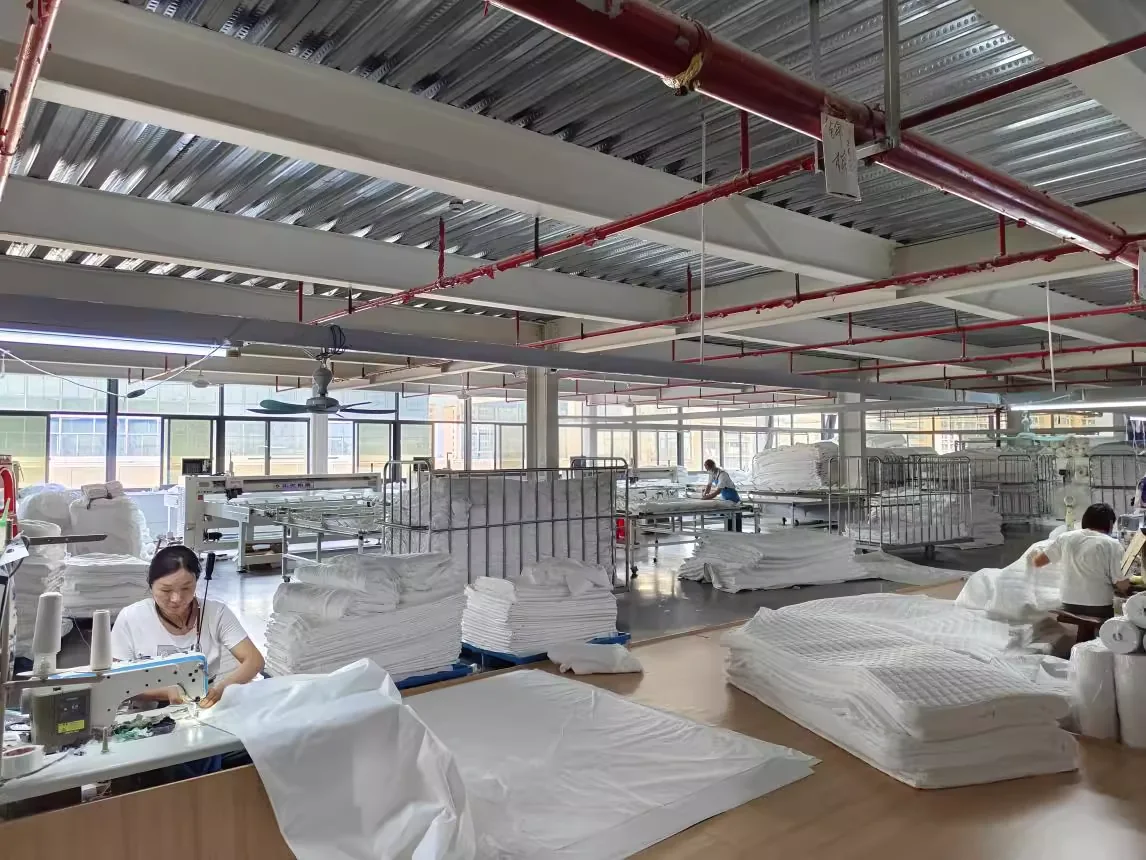 Funihe production floor used for finished textile review