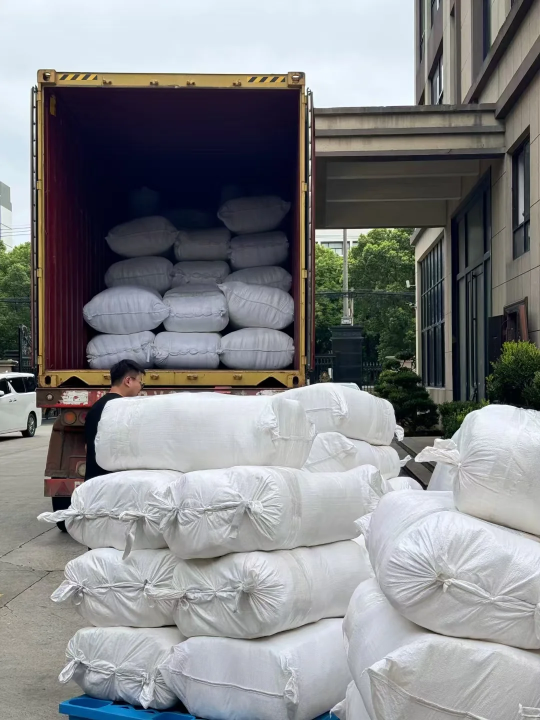 Funihe hospitality textiles prepared for export packing