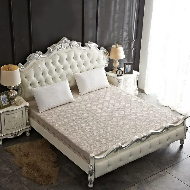 Double Size Light Gray Stitch All Inclusive Mattress Protector by FNH