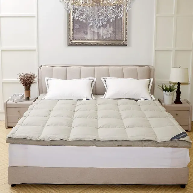 Modern, Contemporary Comfortable Pads Five-Star Hotel Style Mattress Topper by FNH
