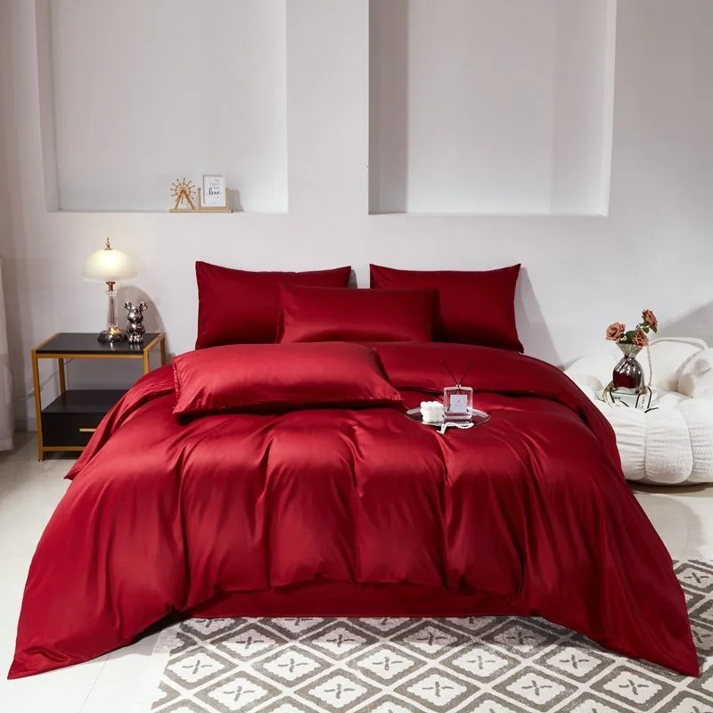 Hotel Bed Sets And Holiday Luxury White Sheet Bedding Set by FNH