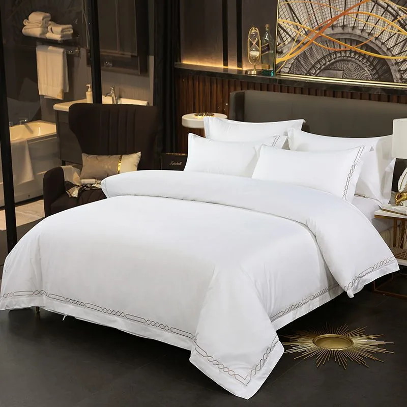 Set Cotton Covers Sets White Duvet Cover — 100% Cotton by FNH