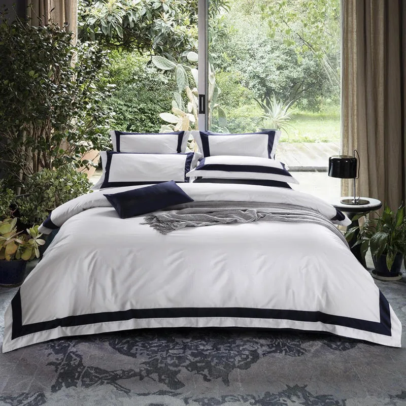 Sheets Bed Bedsheets Hotel Sheet Flat Twin Cotton Plain White Bedding Set by FNH