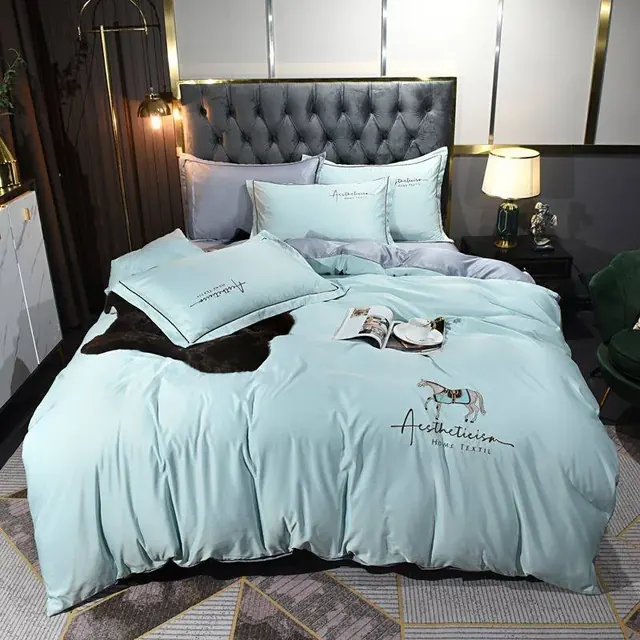 Set Cotton Covers Sets White Duvet Cover by FNH