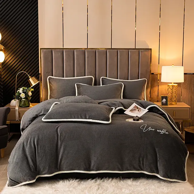 Dark Gray Comforter by FNH