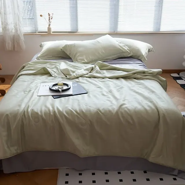 White Waffle Stain Duvet by FNH