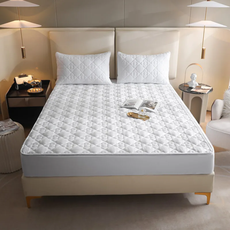 Terry Quilted Mattress Cover Bed Mattress Protector by FNH
