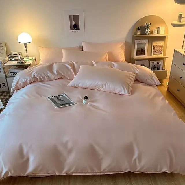 Luxury Linen Cotton Duvet Cover — Sateen — Plain by FNH